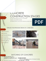 Concrete Construction Stages