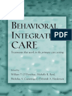 William T. O'Donohue, Michelle R. Byrd, Nicholas A. Cummings, Deborah A. Henderson - Behavioral Integrative Care - Treatments That Work in The Primary Care Setting (2004) PDF