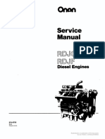 974-0753 Onan RDJC RDJF Diesel Engine Service Manual (09-1984)