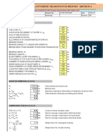 Spreadsheet For Design of Bridge Bearings