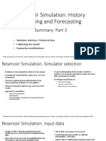 History Matching & Forecasting Parameters