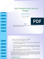 Heron's Formula For The Area of A Triangle - Shailesh A Shirali