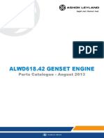 NEW August 13 ALWD618-42D Genset Engine - Parts Catalogue