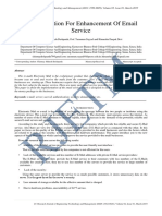 Email Solution For Enhancement of E-Mail Service PDF