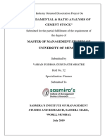 Ratio Analysis of Cement Sector