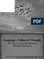 Language, Culture and Thought