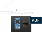 Adafruit Agc Electret Microphone Amplifier Max9814