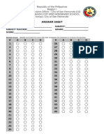 g8 With Answer Sheet