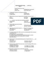 NANOCHEMISTRY MCQs