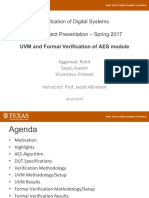 UVM and Formal Verification of AES Module