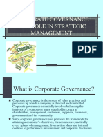 Corporate Governance and Its Role in Strategic Management