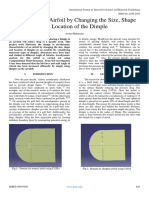 Analysis of An Airfoil by Changing The Size, Shape and Location of The Dimple