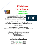 Christmas Carolgrams Poster