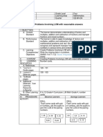 M4NS-11d-71.1.2 Creating Problems Involving LCM With Reasonable Answers