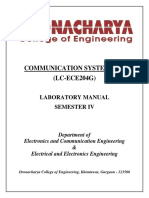 Communication System (LC-ECE204G) LAB Manual