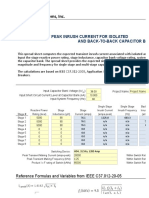 Peak Inrush Current From Capacitor Bank Switching