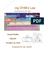 Proving Ohms Law Lab Report 1