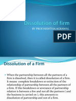 Dissolution of Partnership (3rd Sem)