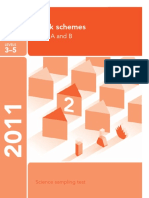 SATS KS2 2011 Science Mark Scheme