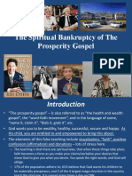 The Spiritual Bankruptcy of The Prosperity Gospel PDF