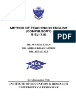 Dr. Arbab Afridi (Method of Teaching English)