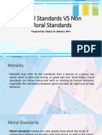 Moral Standards VS Non Moral Standards 2