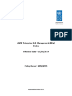 Enterprise Risk Management Policy (2016) (UNDP)