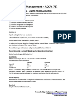 Limiting Factors & Linear Programming