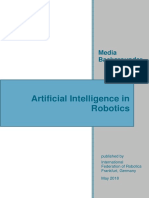 Media Backgrounder On Artificial Intelligence in Robotics May 2018