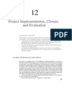 Chapter 12 - Project Implementation-Closure and Evaluation PDF