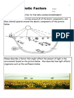 Ecology Abiotic Factors Unit Assessment / Homework For Educators - Download Unit at Www. Science Powerpoint