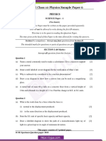 ICSE Class 10 Physics Sample Paper 6