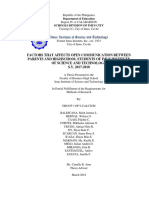 Factors That Affects Open Communication Between Parents and Highschool Students of Imus Institute of Science and Technology S.Y. 2017 2018 9 CALCIUM G3 1