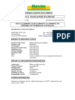 Manganese Sulphate MSDS