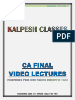 CA FINAL - Question Bank - Nov 2019 KALPESH CLASSES PDF