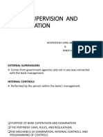 Bank Supervision and Examination Final