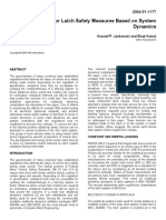 Vehicle Door Latch Safety Measures Based On System Dynamics