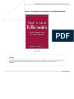 How To Be A Billionaire Proven Strategie PDF