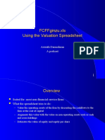 Fcffginzu - Xls Using The Valuation Spreadsheet