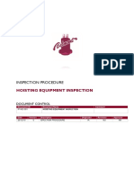 Hoist Equipment Inspection Procedure