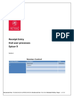 Receipt Entry Process - Draft