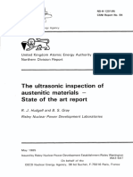 Ultrasonic Testing Austenitic Stainless Steel