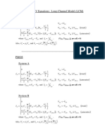 MOSFET LCM I-V Equations