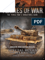 Flames of War - FoW - 4.0 - Special Rules & Warriors Errata