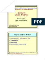 EE251 Notes0 - Power System Models PDF