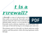 Types of Firewall