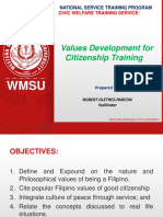 LESSON 2 Values Development For Citizenship