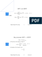 Relationship DFT and DTFT