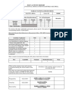 POST ACTIVITY REPORT (Earthquake Drill)