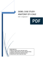 Siebel Case Study (B2B Assignment-1)